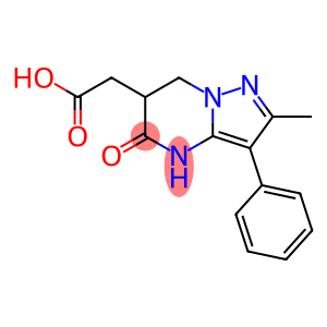 (2-Methyl-5-oxo-3-phenyl-4,5,6,7-tetrahydro-pyrazolo[1,5-a]pyrimidin-6-yl)acetic