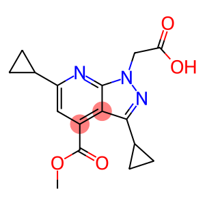 [3,6-Dicyclopropyl-4-(methoxycarbonyl)-1H-pyrazolo[3,4-b]pyridin-1-yl]acetic acid