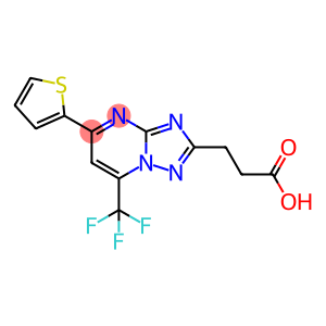 3-[5-(2-thienyl)-7-(trifluoromethyl)[1,2,4]triazolo[1,5-a]pyrimidin-2-yl]propanoic acid