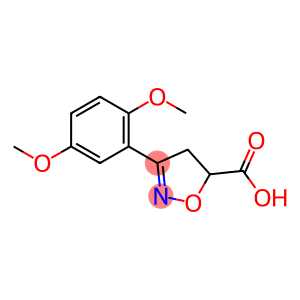 3-(2,5-二甲氧基苯基)-4,5-二氢-1,2-噁唑-5-羧酸