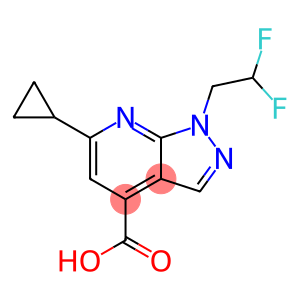 6-环丙基-1-(2,2-二氟乙基)-1H-吡唑并[3,4-B]吡啶-4-羧酸