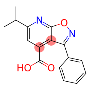 3-苯基-6-(丙-2-基)-[1,2]噁唑并[5,4-B]吡啶-4-羧酸