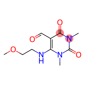 6-[(2-甲氧基乙基)氨基]-1,3-二甲基-2,4-二羰基-1,2,3,4-四氢-5-嘧啶甲醛