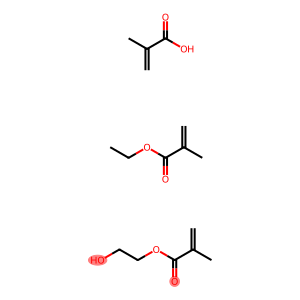 hydroxyethyl methacrylate-methacrylic acid-ethyl methacrylate copolymer