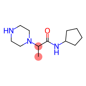 N-cyclopentyl-2-(piperazin-1-yl)propanamide