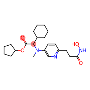 cyclopentyl 2-cyclohexyl-2-((6-(3-(hydroxyamino)-3-oxopropyl)pyridin-3-yl)methylamino)acetate