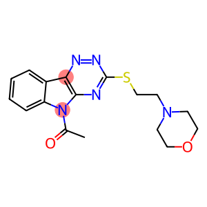 5-acetyl-5H-[1,2,4]triazino[5,6-b]indol-3-yl 2-(4-morpholinyl)ethyl sulfide