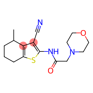 N-(3-cyano-4-methyl-4,5,6,7-tetrahydro-1-benzothien-2-yl)-2-(4-morpholinyl)acetamide