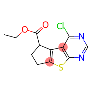 ethyl 4-chloro-6,7-dihydro-5H-cyclopenta[4,5]thieno[2,3-d]pyrimidine-5-carboxylate