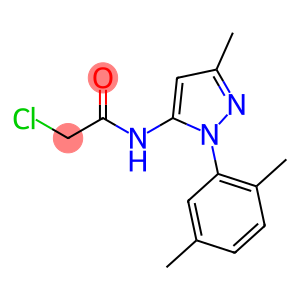 Acetamide, 2-chloro-N-[1-(2,5-dimethylphenyl)-3-methyl-1H-pyrazol-5-yl]-