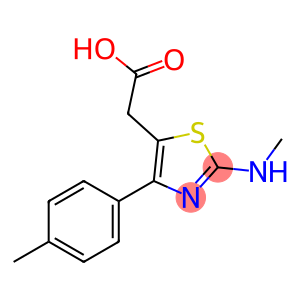 2-[2-(Methylamino)-4-(4-methylphenyl)-1,3-thiazol-5-yl]acetic acid