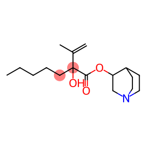 HEPTANOIC ACID, 2-HYDROXY-2-ISOPROPENTYL-, 3-QUINUCLIDINYL ESTER