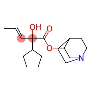 1-azabicyclo[2.2.2]oct-8-yl (E)-2-cyclopentyl-2-hydroxy-pent-3-enoate