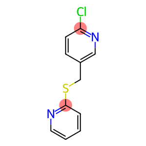 2-chloro-5-[(pyridin-2-ylsulfanyl)methyl]pyridine