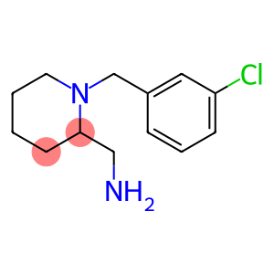 {1-[(3-chlorophenyl)methyl]piperidin-2-yl}methanamine