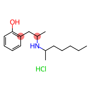 Phenol, 2-[2-[(1-methylhexyl)amino]propyl]-, hydrochloride (1:1)