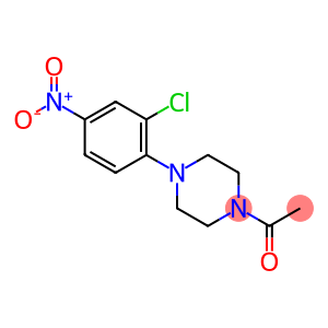 Piperazine, 1-acetyl-4-(2-chloro-4-nitrophenyl)-