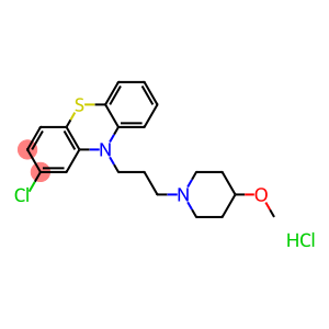 10H-Phenothiazine,2-chloro-10-[3-(4-methoxy-1-piperidinyl)propyl]-, hydrochloride (1:1)