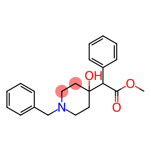 4-Piperidineacetic acid, 4-hydroxy-α-phenyl-1-(phenylmethyl)-, methyl ester