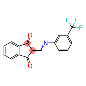 2-({[3-(trifluoromethyl)phenyl]imino}methyl)-2,3-dihydro-1H-indene-1,3-dione