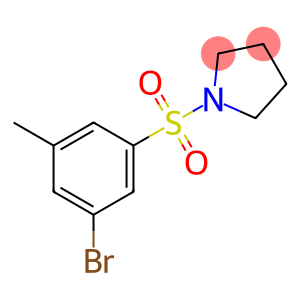 Pyrrolidine, 1-[(3-bromo-5-methylphenyl)sulfonyl]-