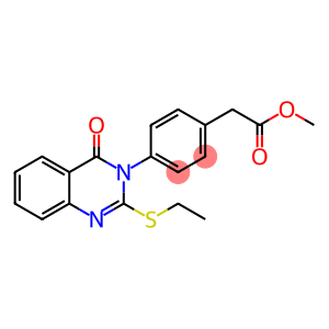 Benzeneacetic acid, 4-[2-(ethylthio)-4-oxo-3(4H)-quinazolinyl]-, methyl ester