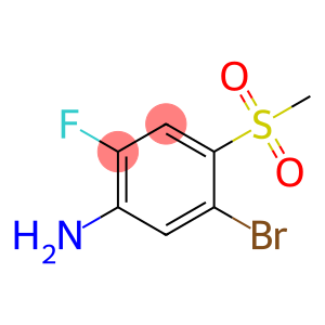 Benzenamine, 5-bromo-2-fluoro-4-(methylsulfonyl)-