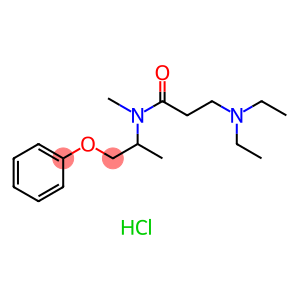 Propanamide, 3-(diethylamino)-N-methyl-N-(1-methyl-2-phenoxyethyl)-, hydrochloride (1:1)