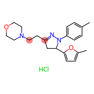 Morpholine, 4-[2-[4,5-dihydro-5-(5-methyl-2-furanyl)-1-(4-methylphenyl)-1H-pyrazol-3-yl]ethyl]-, hydrochloride (1:1)