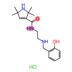 1H-Pyrrole-3-carboxamide, 2,5-dihydro-N-[2-[[(2-hydroxyphenyl)methyl]amino]ethyl]-2,2,5,5-tetramethyl-, hydrochloride (1:2)