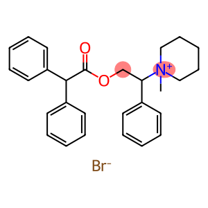Piperidinium, 1-[2-[(2,2-diphenylacetyl)oxy]-1-phenylethyl]-1-methyl-, bromide (1:1)