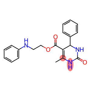 2-anilinoethyl 4-methyl-2-oxo-6-phenyl-3,6-dihydro-1H-pyrimidine-5-car boxylate