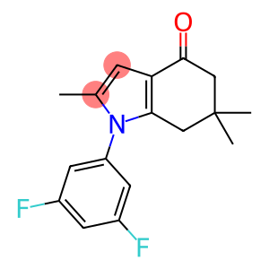 1-(3,5-DIFLUOROPHENYL)-2,6,6-TRIMETHYL-5,6,7-TRIHYDROINDOL-4-ONE
