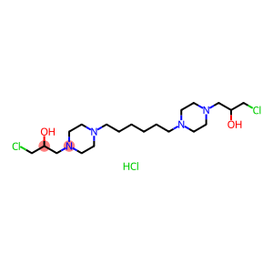 1-Piperazineethanol, 4,4'-(1,6-hexanediyl)bis[α-(chloromethyl)-, tetrahydrochloride (9CI)
