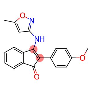 1H-Inden-1-one, 2-(4-methoxyphenyl)-3-[(5-methyl-3-isoxazolyl)amino]-