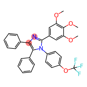 (4-(4,5-DIPHENYL-2-(3,4,5-TRIMETHOXYPHENYL)IMIDAZOLYL)PHENOXY)TRIFLUOROMETHANE