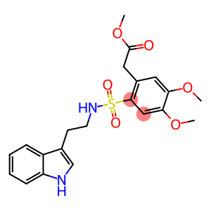 METHYL 2-(2-(((2-INDOL-3-YLETHYL)AMINO)SULFONYL)-4,5-DIMETHOXYPHENYL)ACETATE
