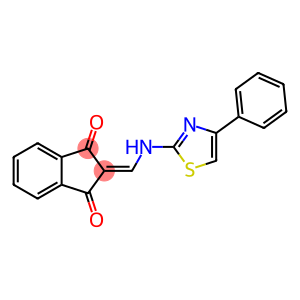 2-(((4-PHENYL-2,5-THIAZOLYL)AMINO)METHYLENE)INDANE-1,3-DIONE