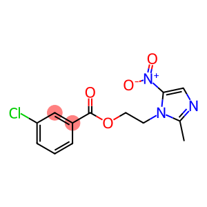 2-(2-methyl-5-nitro-1H-imidazol-1-yl)ethyl 3-chlorobenzoate