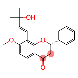 (2S)-8-[(E)-3-Hydroxy-3-methyl-1-butenyl]-2α-phenyl-7-methoxychroman-4-one