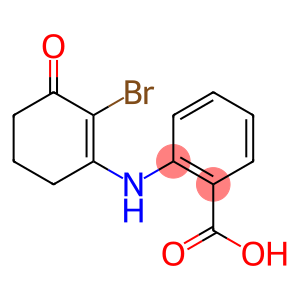 Benzoic acid, 2-[(2-bromo-3-oxo-1-cyclohexen-1-yl)amino]-