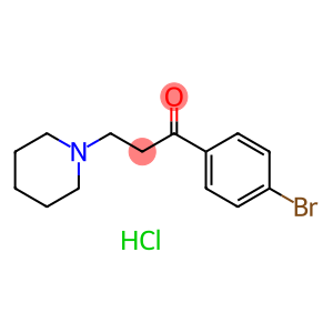 1-Propanone, 1-(4-bromophenyl)-3-(1-piperidinyl)-, hydrochloride (1:1)