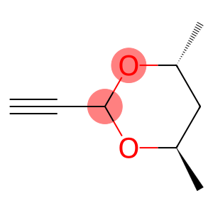 1,3-Dioxane, 2-ethynyl-4,6-dimethyl-, [4R-(2alpha,4alpha,6beta)]- (9CI)