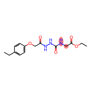 ETHYL 2-((N-(2-(4-ETHYLPHENOXY)ACETYLAMINO)CARBAMOYL)AMINO)ACETATE