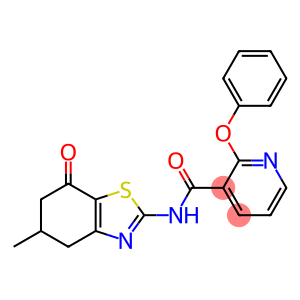 N-(5-methyl-7-oxo-4,5,6,7-tetrahydro-1,3-benzothiazol-2-yl)-2-phenoxypyridine-3-carboxamide
