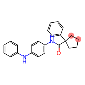 Cyclopentanecarboxamide, 1-phenyl-N-[4-(phenylamino)phenyl]-