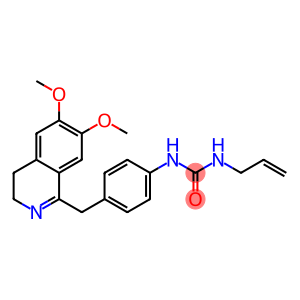 1-(4-((6,7-DIMETHOXY(3,4-DIHYDROISOQUINOLYL))METHYL)PHENYL)-3-(PROP-2-ENYL)UREA