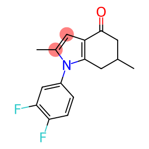 4H-Indol-4-one, 1-(3,4-difluorophenyl)-1,5,6,7-tetrahydro-2,6-dimethyl-