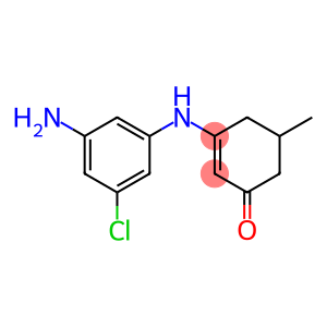 3-((3-AMINO-5-CHLOROPHENYL)AMINO)-5-METHYLCYCLOHEX-2-EN-1-ONE