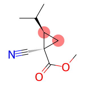 Cyclopropanecarboxylic acid, 1-cyano-2-(1-methylethyl)-, methyl ester, cis- (9CI)